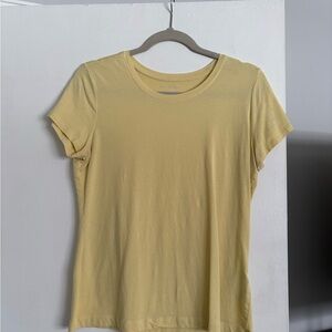 Banana Republic Soft Yellow Short Sleeve Tee